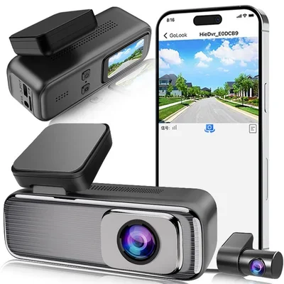 دوربین ثبت وقایع خودرو 2 دوربین مدل Q6  کیفیت 4K